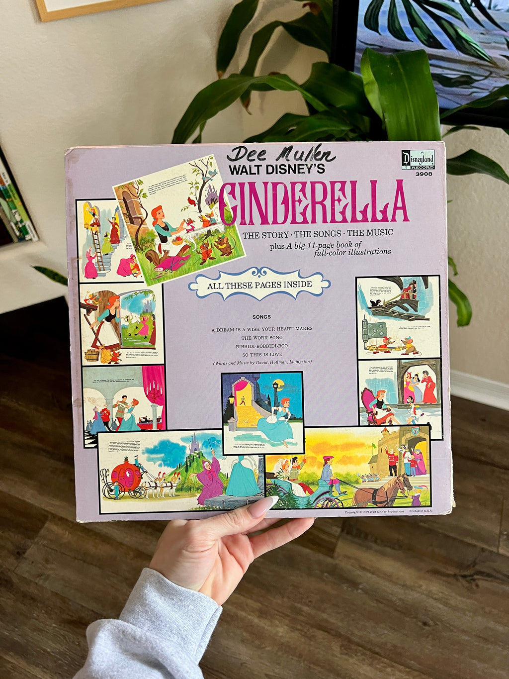 964 -The Story & The Songs of Cinderella Vinyl Record 33