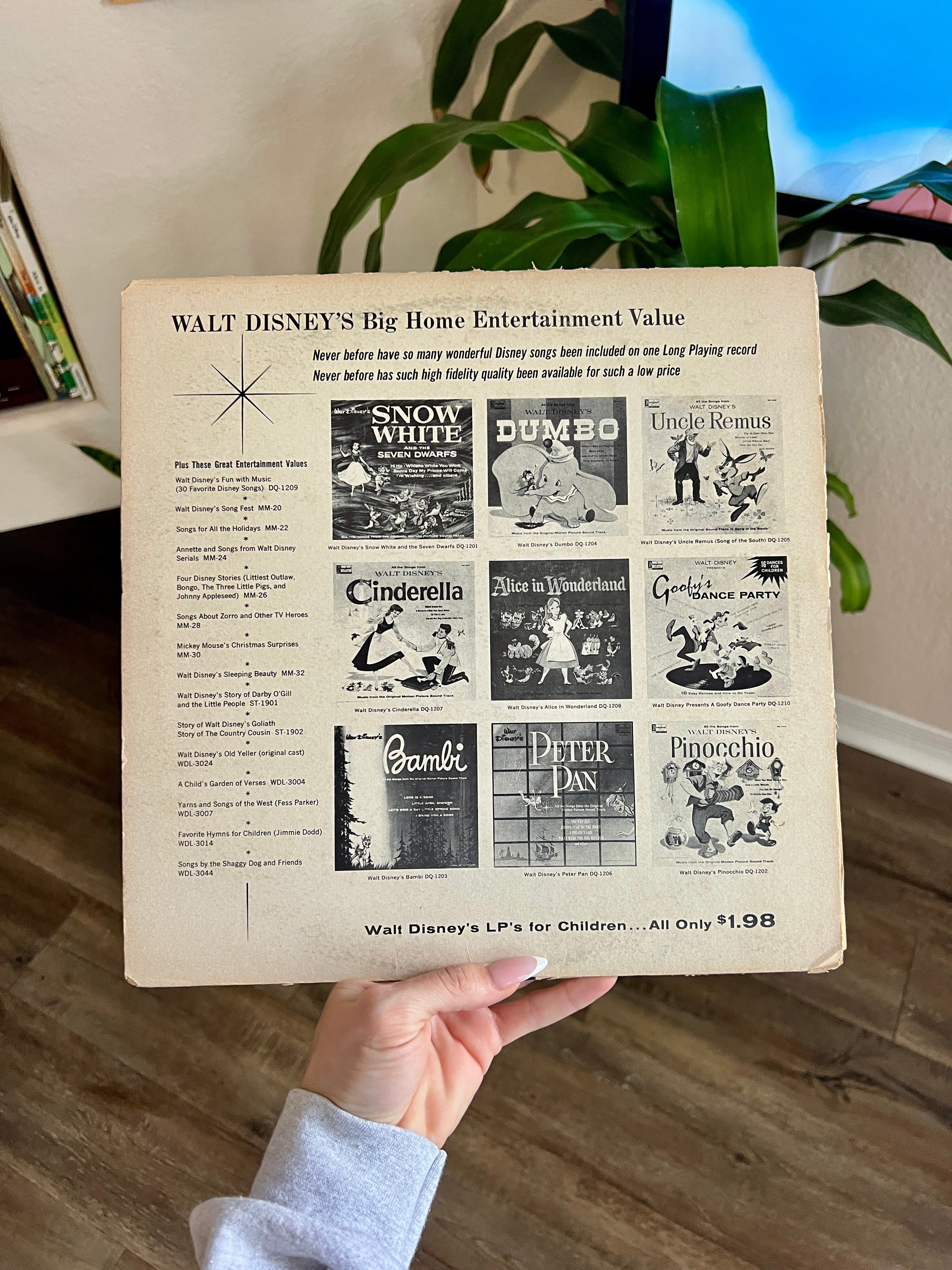 954 -Snow White & The Seven Dwarfs Vinyl Record 33