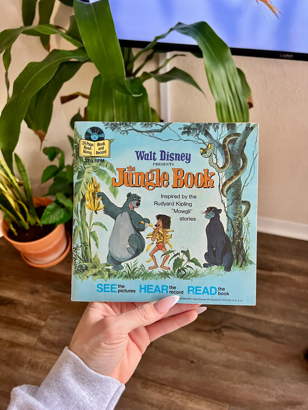 977 -The Jungle Book 24 PG Read Along Book & Record