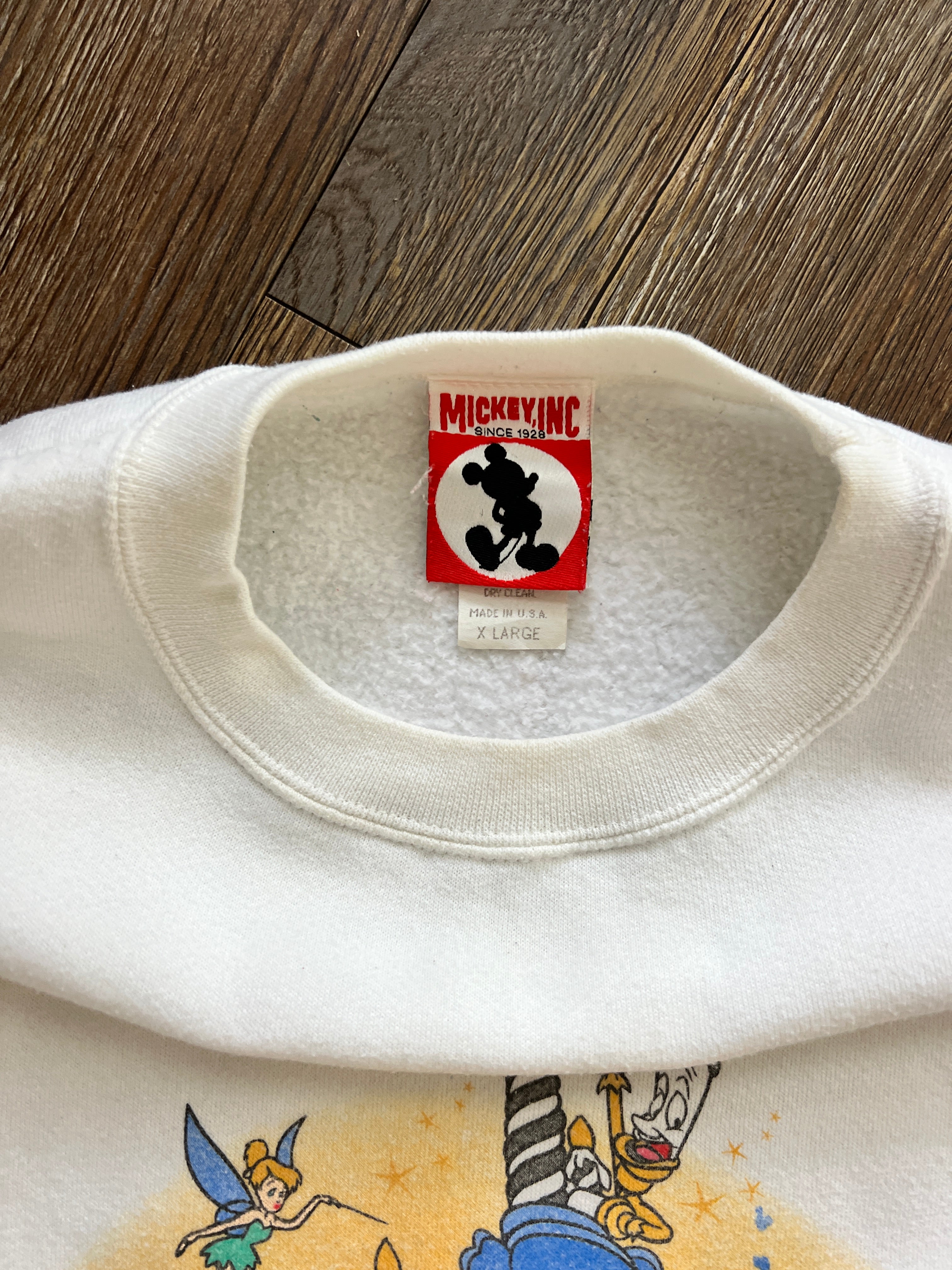1266 - White 25th Anniversary Castle Cake Crewneck - XL