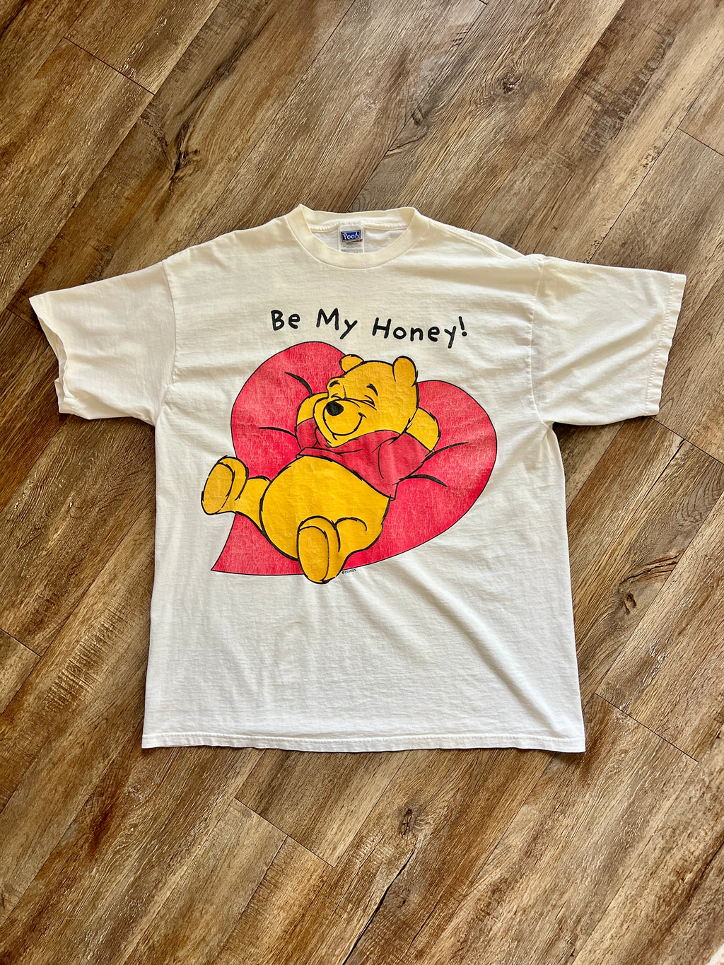 1270 - White Be My Honey WTP Heart Shirt - 2XL