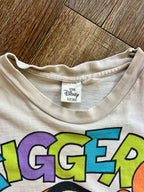 1272 - White Giant Tigger Letter Front & Back Hit Sleep Shirt - OSFA