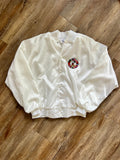 1274 - White Embroidered Satin EPCOT Mickey Bomber  - XL