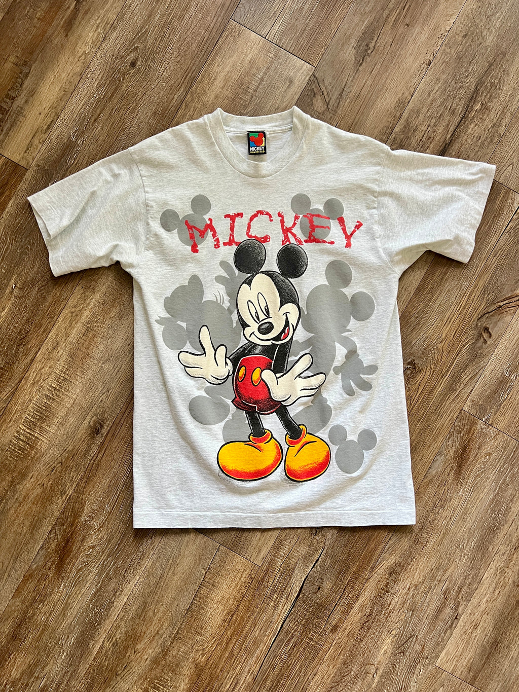 1277 - Grey Mickey Unlimited Shadow Mickey Shirt - L