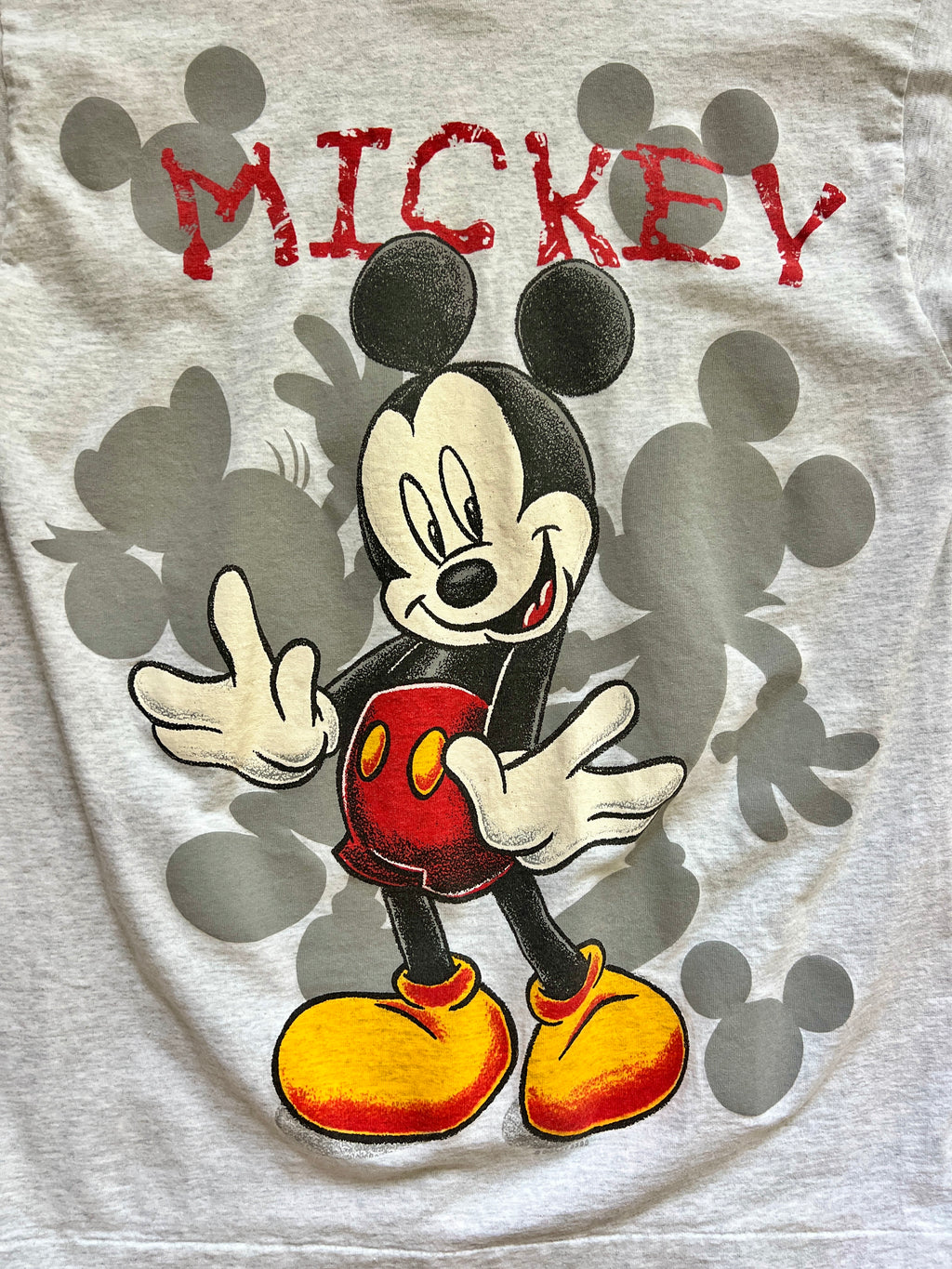 1277 - Grey Mickey Unlimited Shadow Mickey Shirt - L