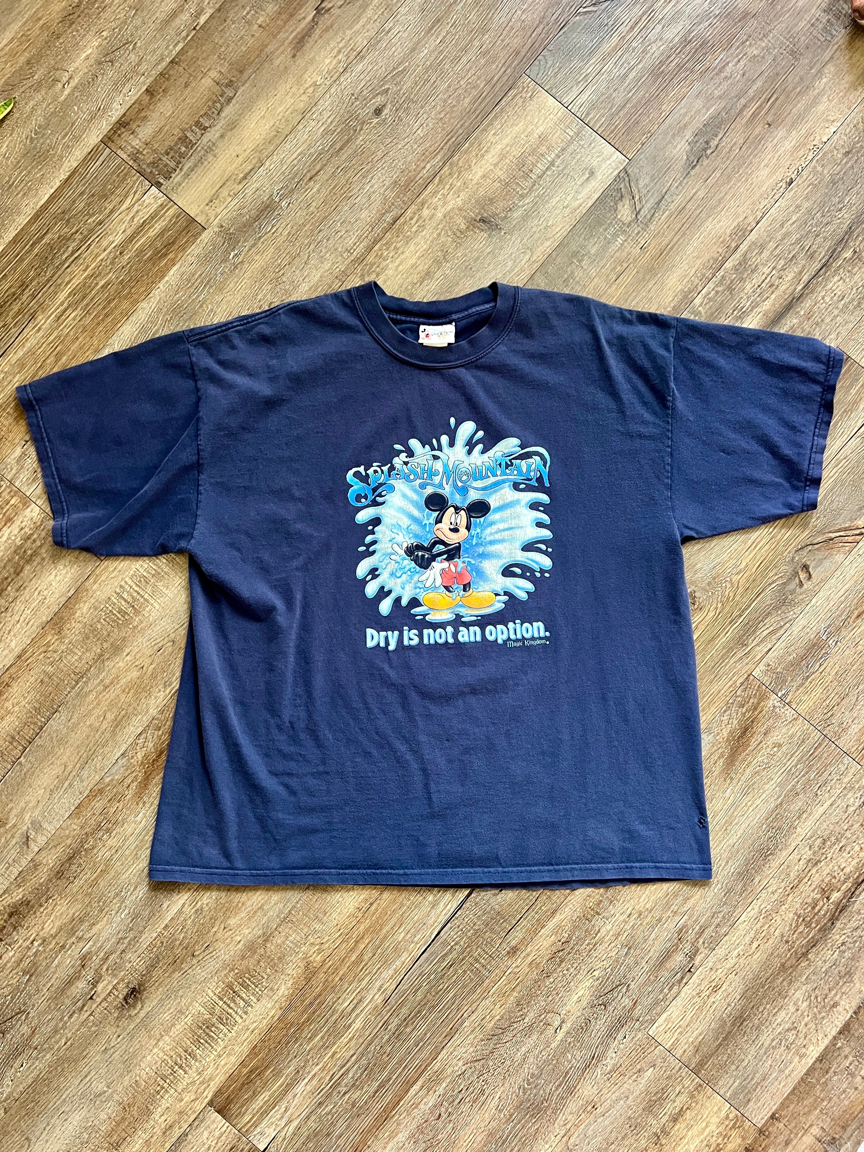 1285 - Navy Splash Mountain Dry is Not an Option Shirt - XL