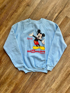 1290 - Blue Character Fashions WDW Logo Mickey Florida Crewneck - M