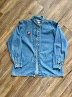 1295 - Denim Embroidered The Disney Store Cast Member Long Sleeve - XL