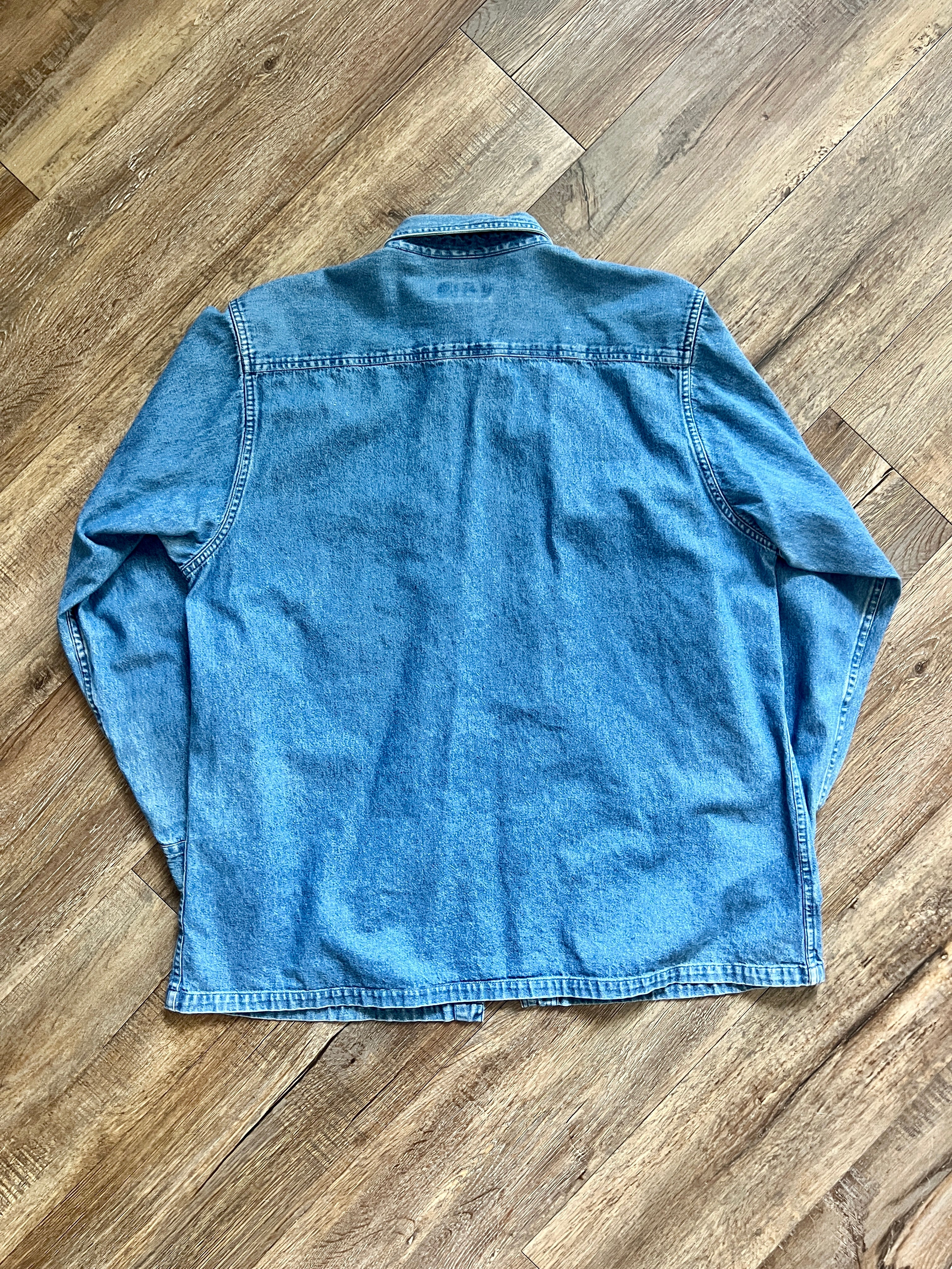 1295 - Denim Embroidered The Disney Store Cast Member Long Sleeve - XL