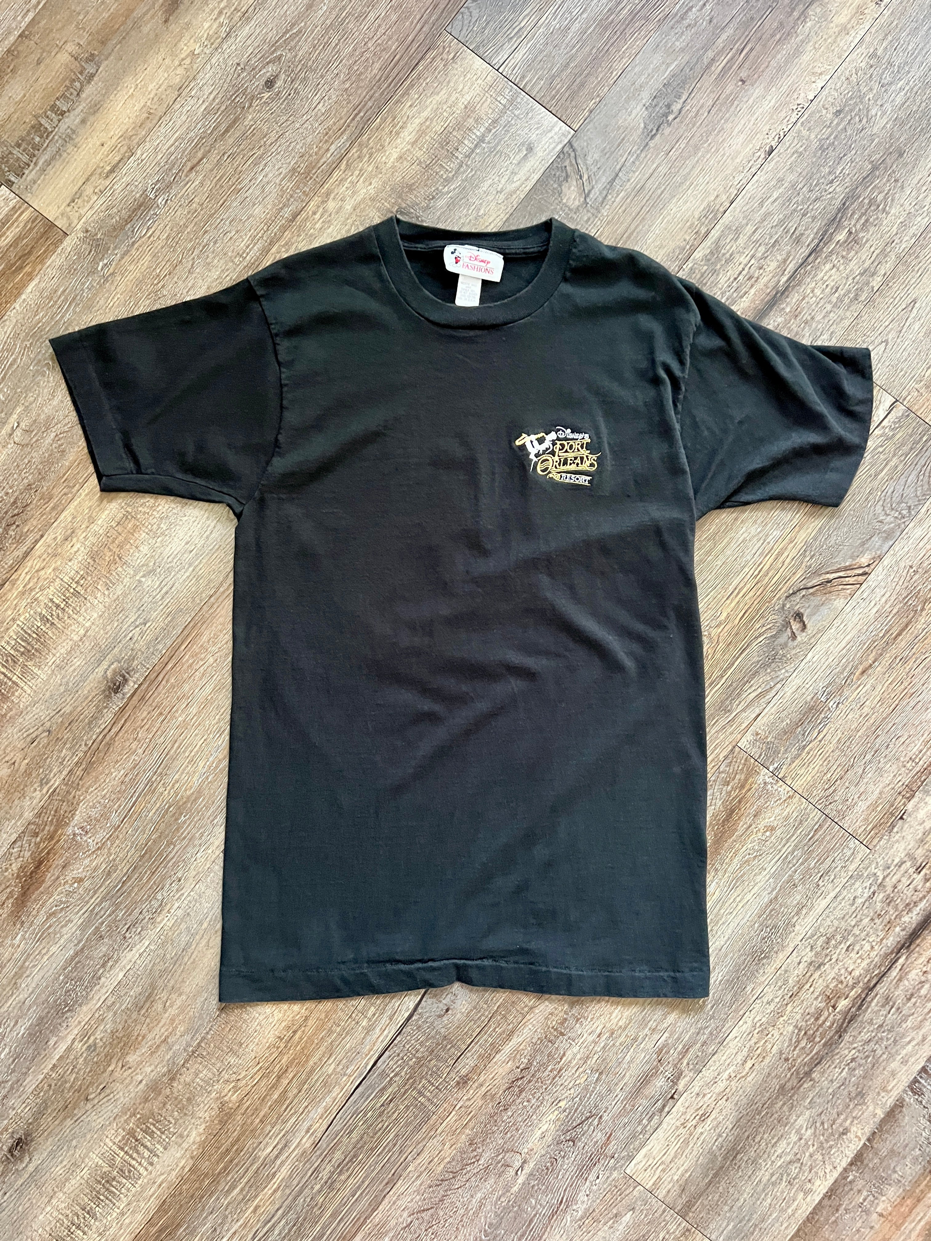 1298 - Black Embroidered Port Orleans Resort Pocket Shirt - L