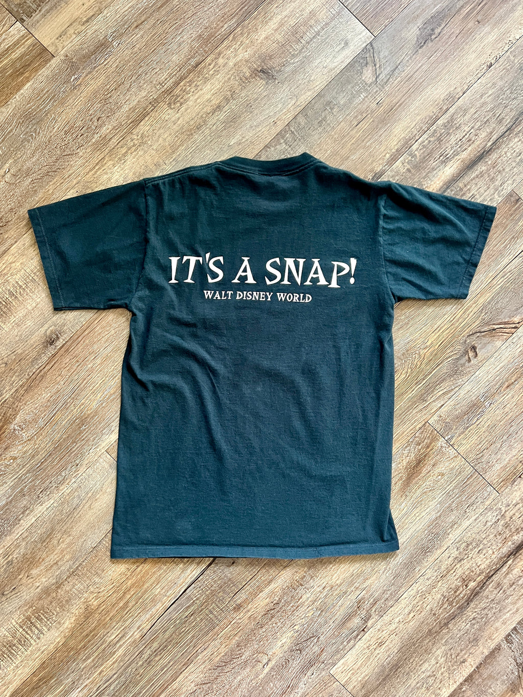 1299 - Black I Survived Tower of Terror It's A Snap Font & Back Hit Shirt - M