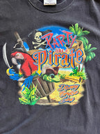 1300 - Black DCL Party Like a Pirate Parrot Shirt - L