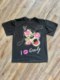 1301 - Black I 💋 Goofy Kisses Shirt - NT / L