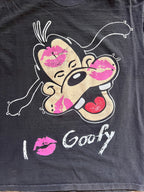 1301 - Black I 💋 Goofy Kisses Shirt - NT / L
