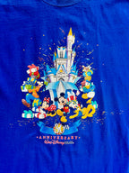 1306 - Blue WDW 30th Anniversary Mickey & Friends Castle Shirt - XL