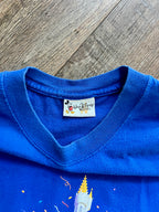 1306 - Blue WDW 30th Anniversary Mickey & Friends Castle Shirt - XL