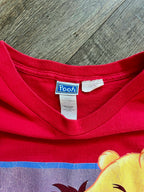 1307 - Red Eeyore & WTP Loveable Pooh Shirt - XL