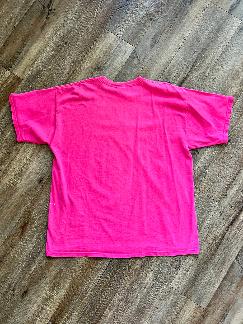 1312 - Pink Embroidered Rainbow WDW Logo Mickey Shirt - XL