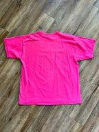 1312 - Pink Embroidered Rainbow WDW Logo Mickey Shirt - XL