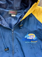 1319 - Blue & Yellow Disneyland Resort Zip Up Windbreaker - L