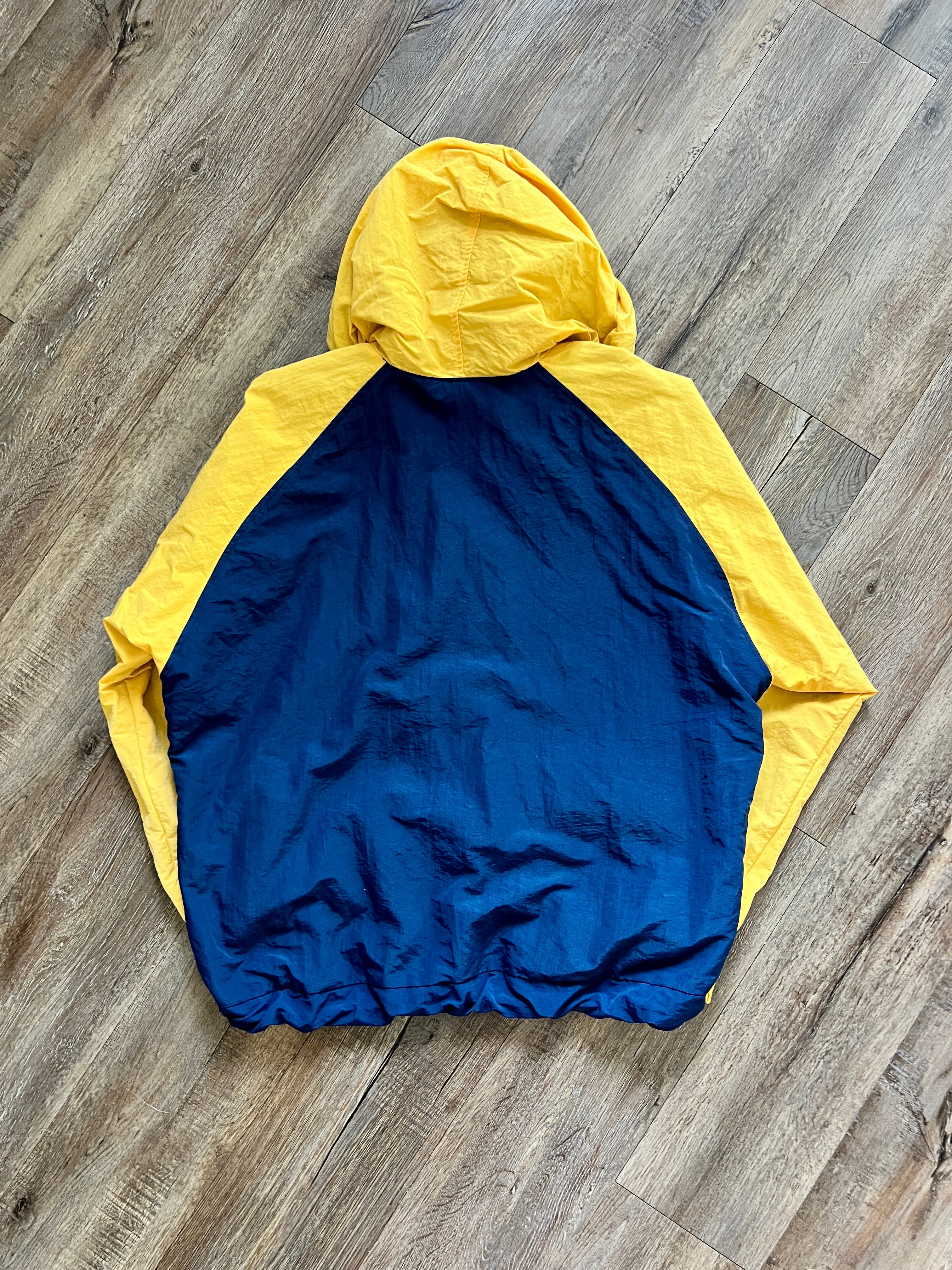1319 - Blue & Yellow Disneyland Resort Zip Up Windbreaker - L