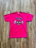 338 - Pink Tiki Bird Polynesian Village Resort Shirt - M