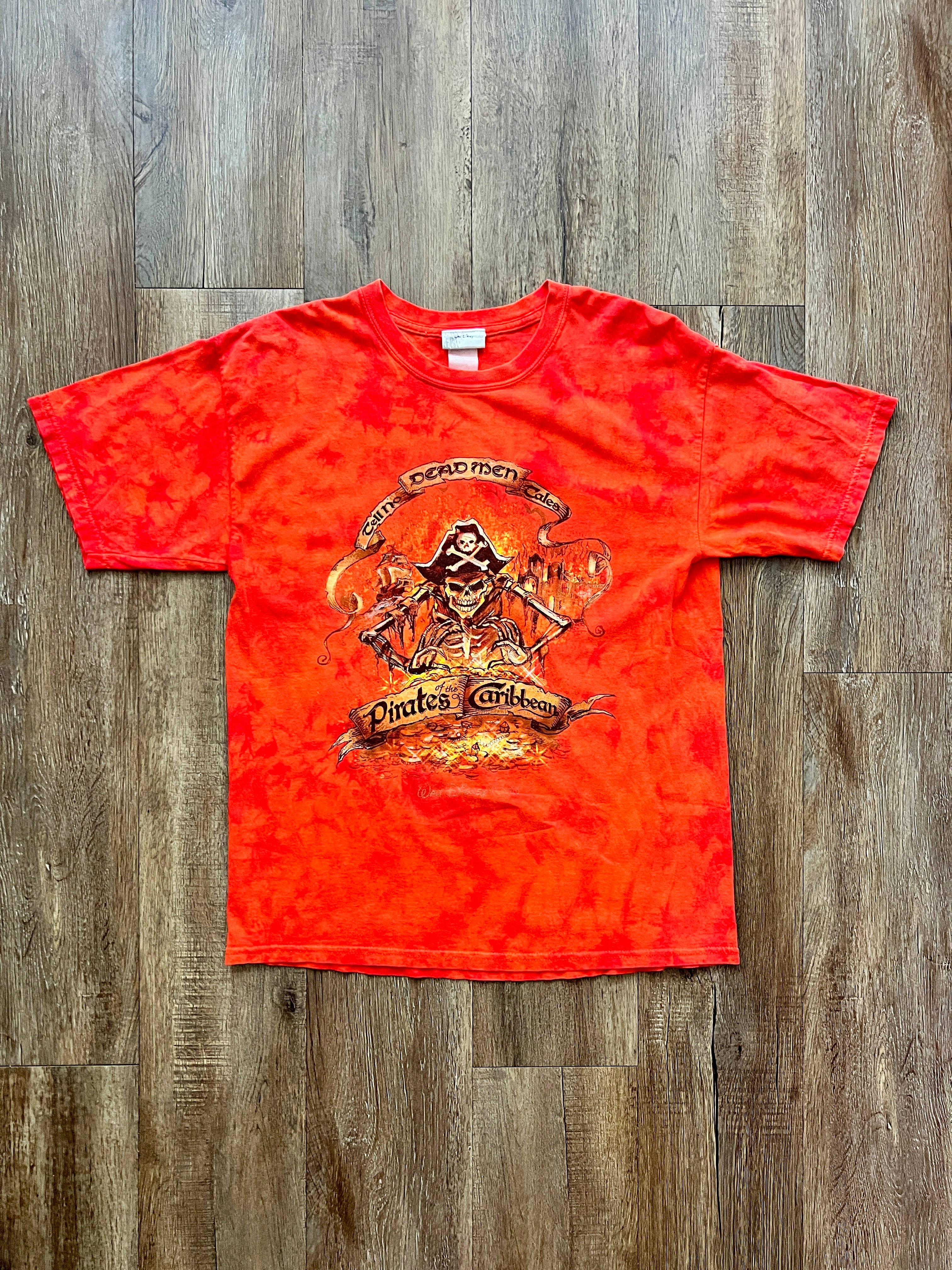 365 -Orange Tie-Dye Pirates of the Caribbean Shirt - M