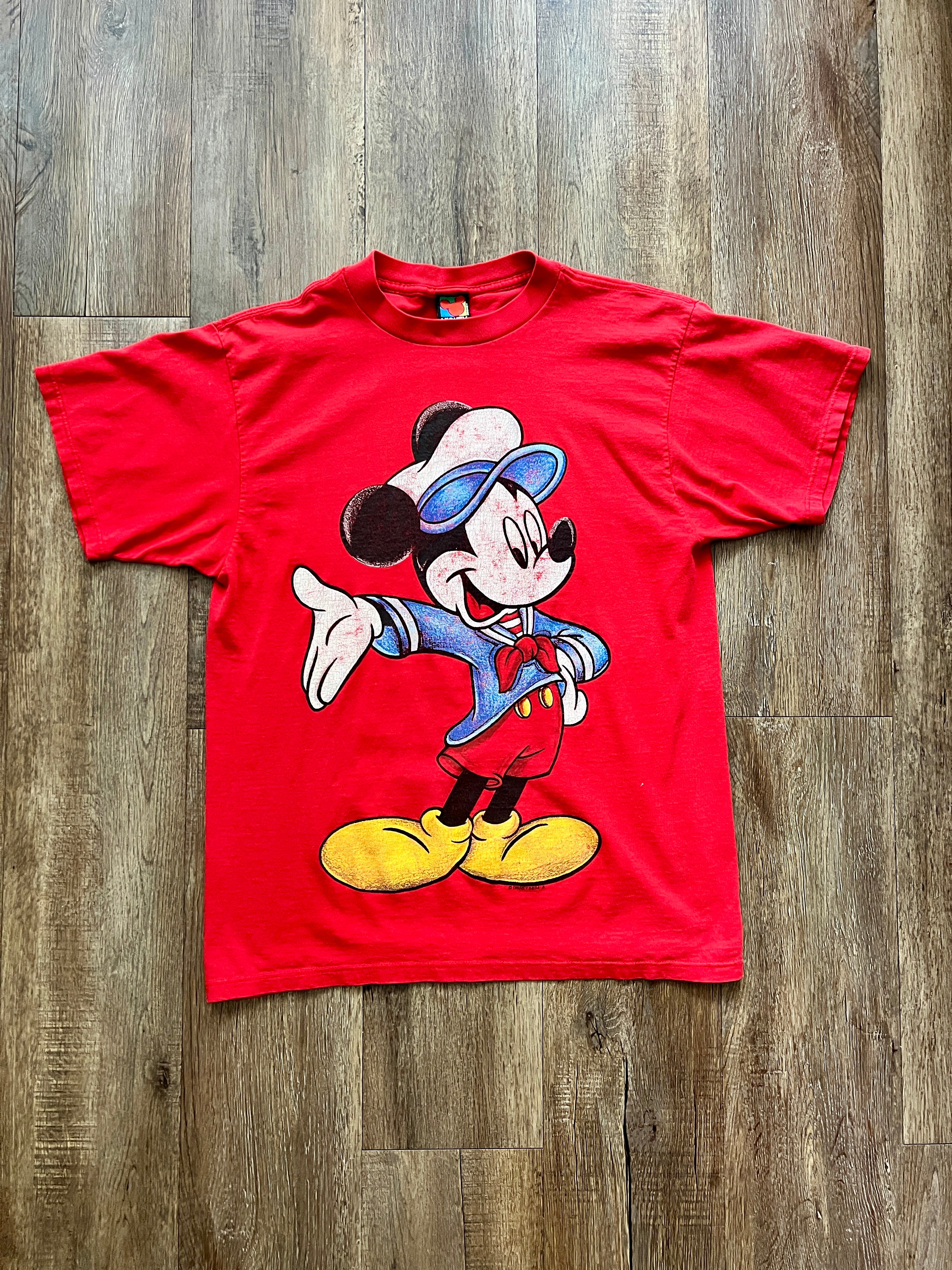 337 -Red Giant Captain Mickey Wave Shirt - L