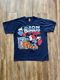 320 - Navy Mickey & Minnie Bon Voyage Suitcase Shirt - OSFA