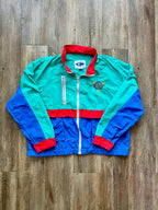 328 -Teal Multi Caribbean Beach Starbus Zip-UP - XL