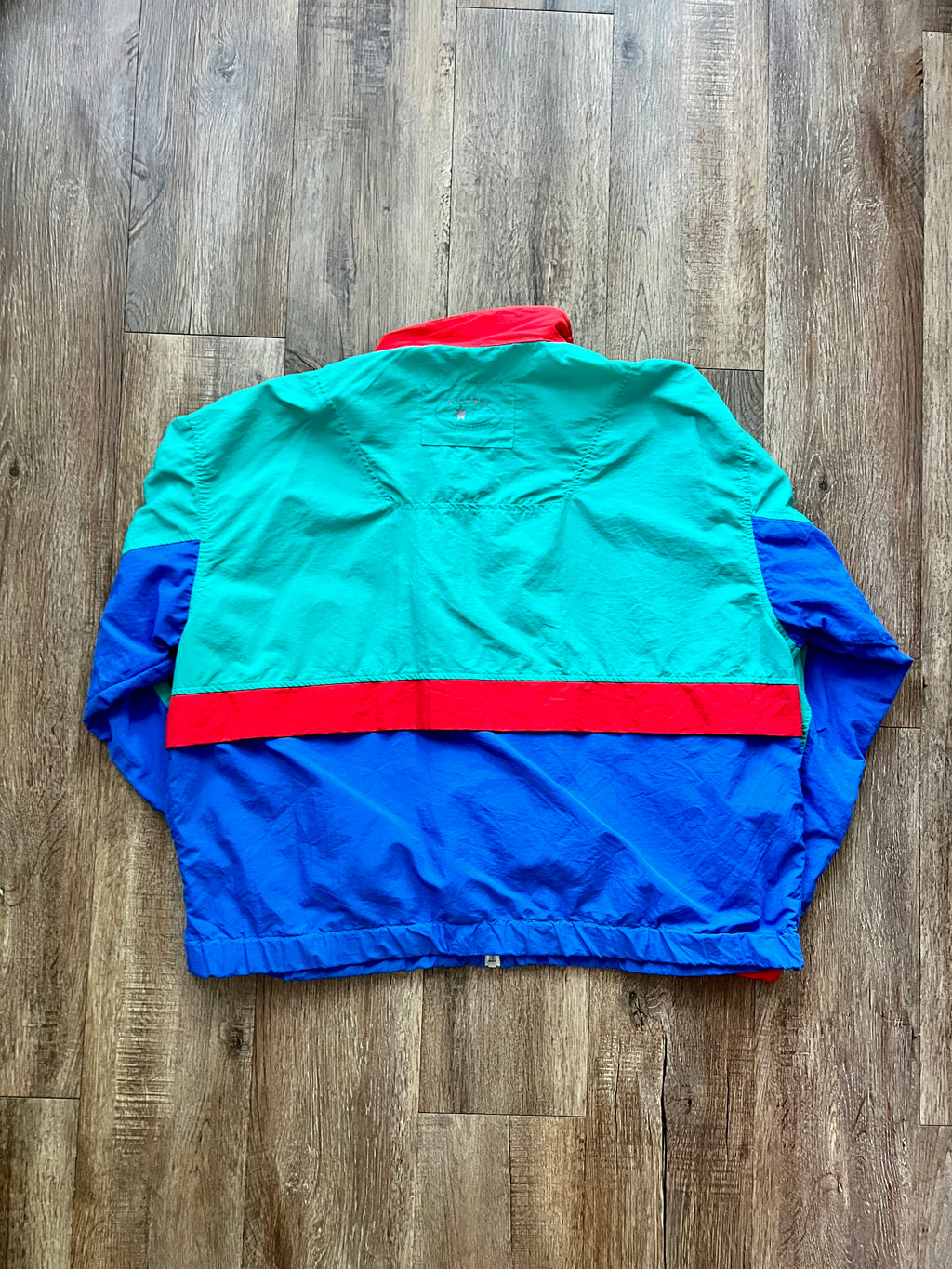 328 -Teal Multi Caribbean Beach Starbus Zip-UP - XL