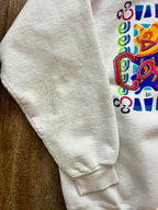 348 - White Castaway Cay Crewneck - L