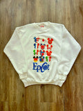 355 -White EPCOT Mickey Head Country Crewneck - M