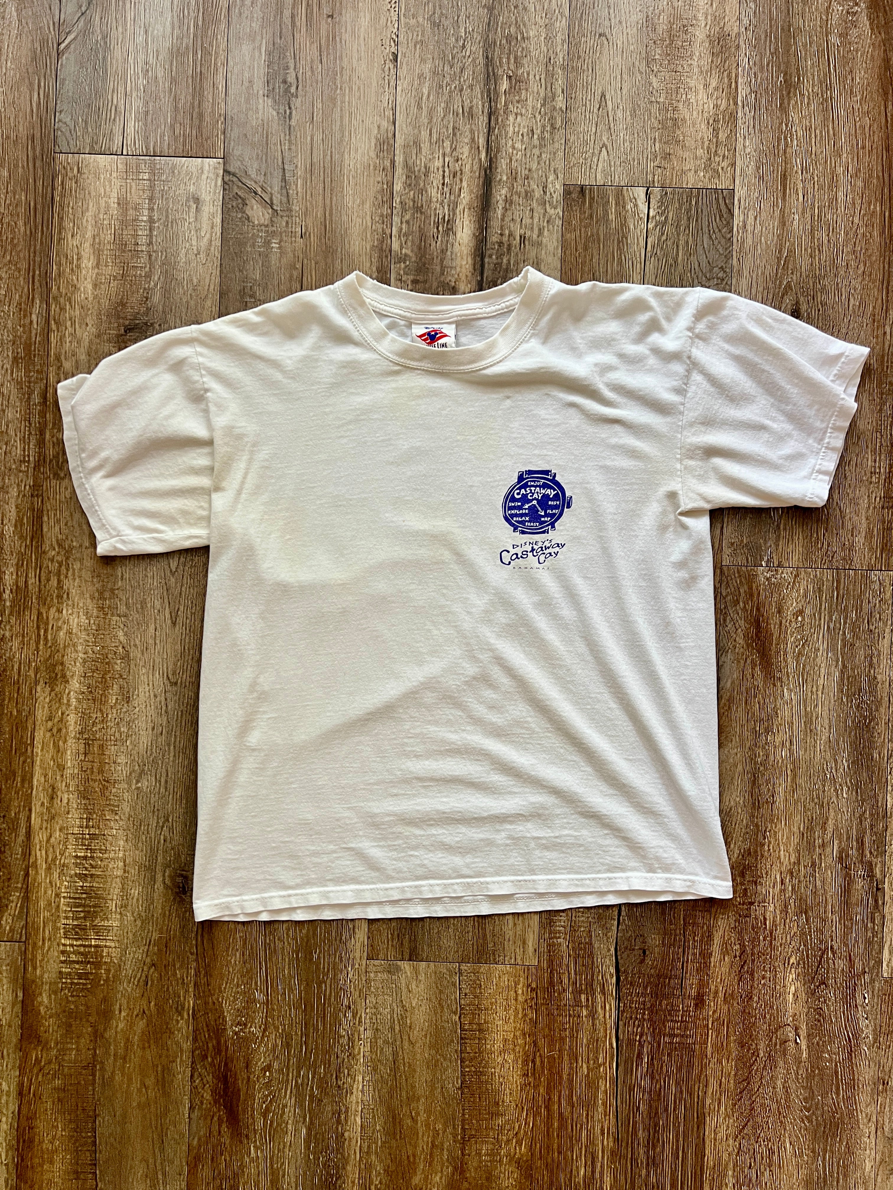 349 -White I'm On Island Time Watch Shirt - L