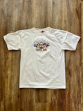 352 -White Embroidered DCL Fab 5 Confetti Shirt - L
