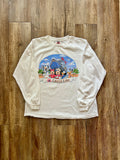 347 -White DCL Mickey & Friends Autograph Long Sleeve - L