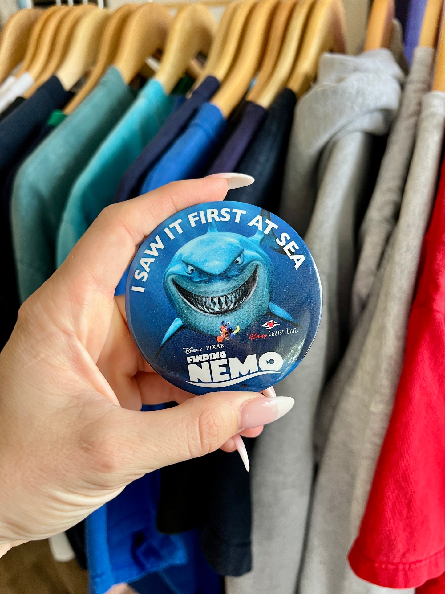 367 -I Saw It First At Sea Finding Nemo DCL Button