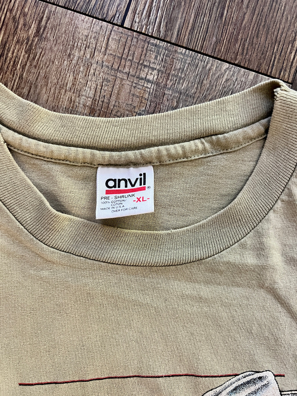 1362 - Tan Anvil American West Saddle Fence Post Shirt - XL