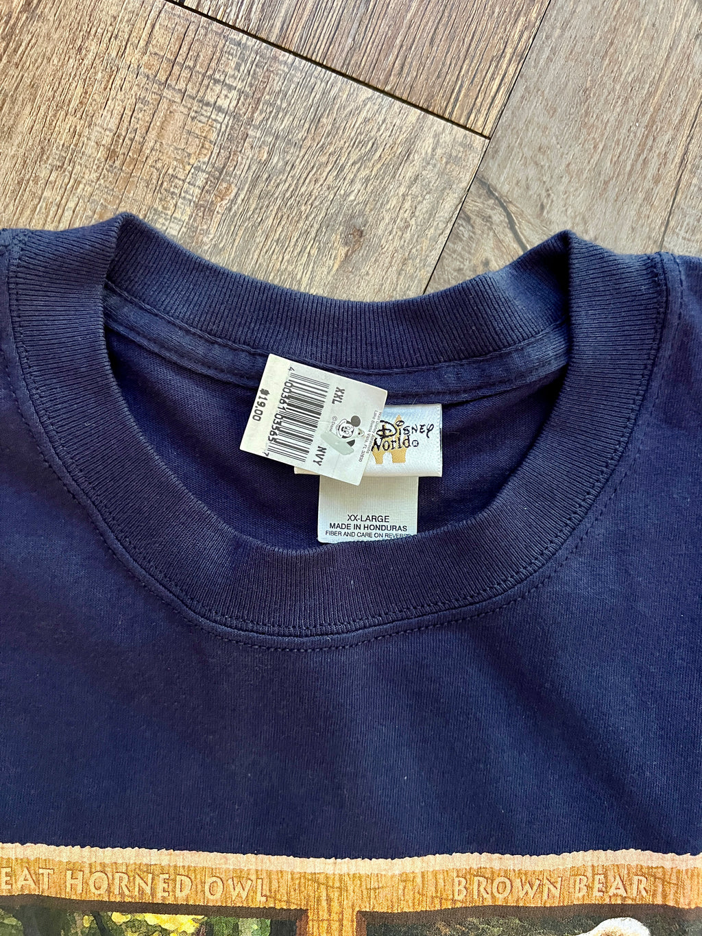 1363 - NWT Navy Wilderness Lodge 4 Square Animal Shirt - 2XL