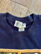 1363 - NWT Navy Wilderness Lodge 4 Square Animal Shirt - 2XL