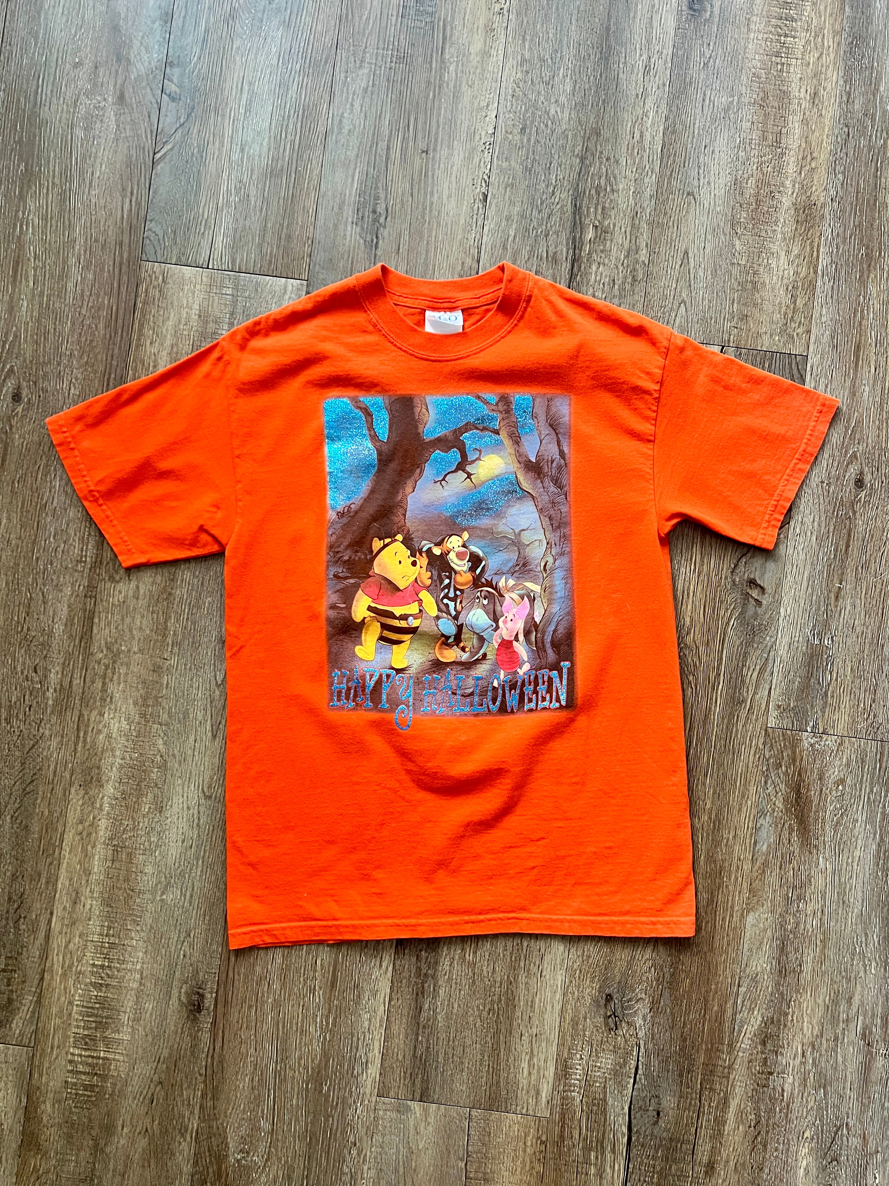 368 -Orange WTP & Friends Halloween Glitter Shirt - M