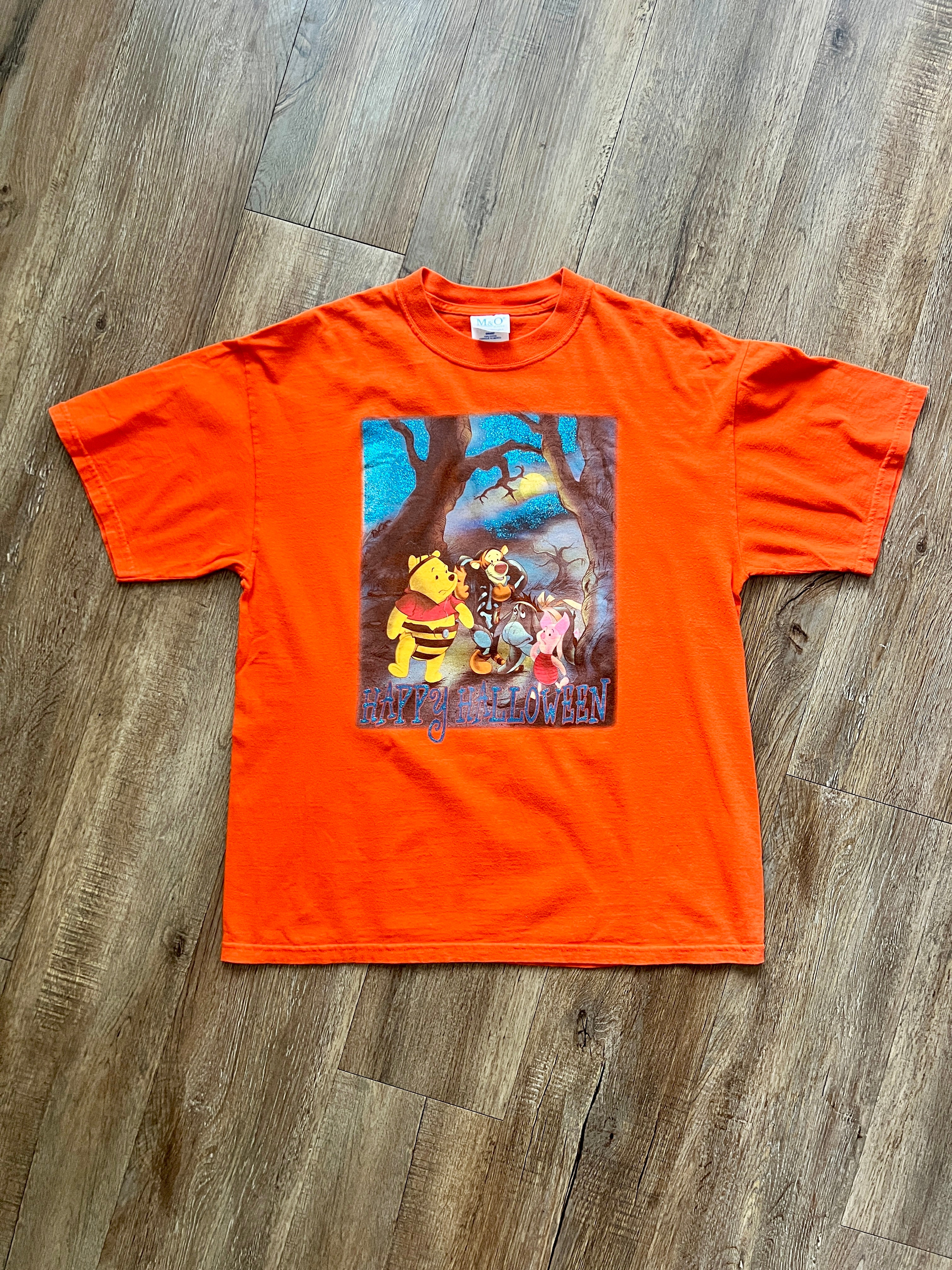 369 -Orange WTP & Friends Halloween Glitter Shirt - L