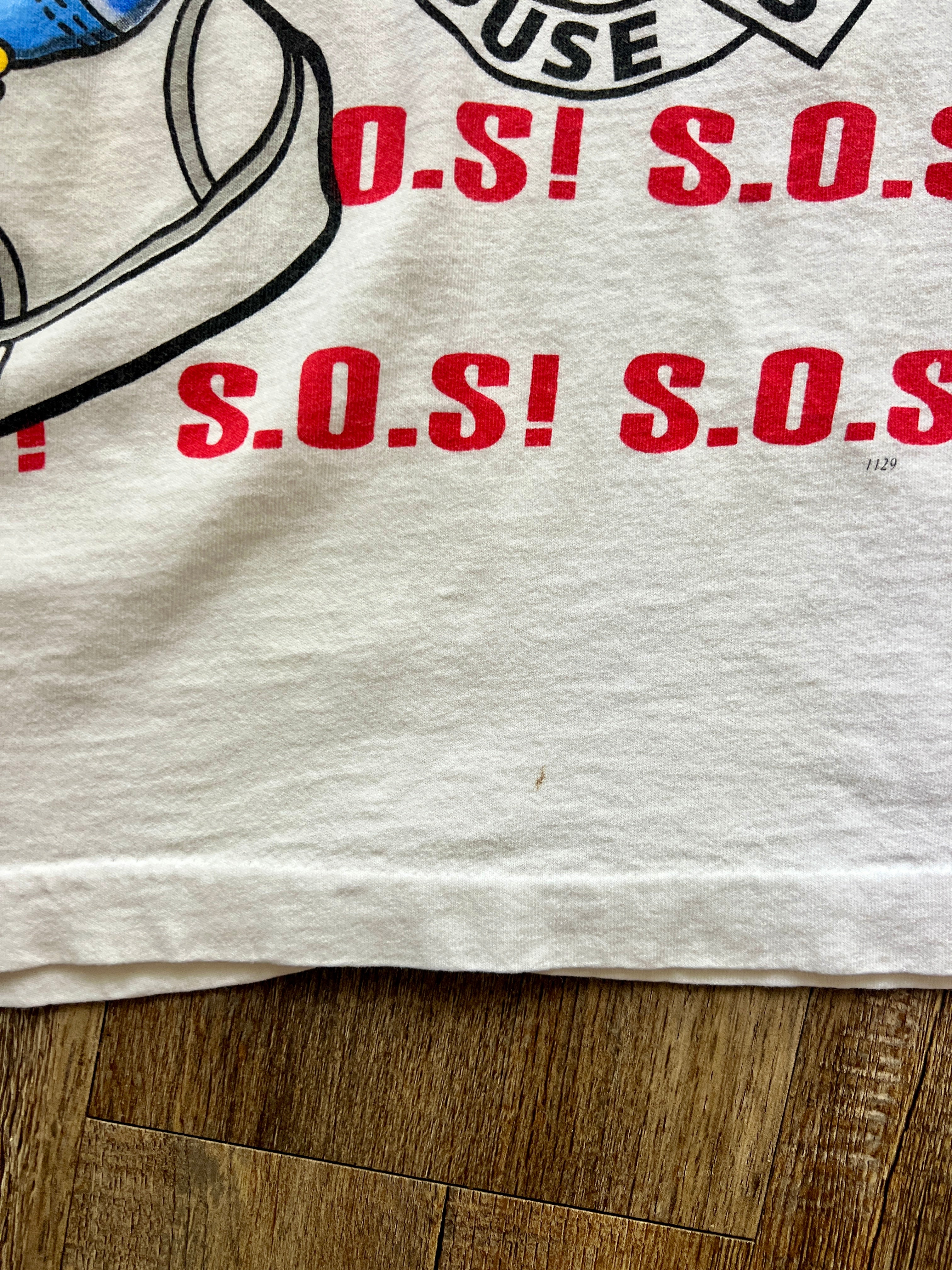 373 -White Micey SOS All Ports Shirt - OS