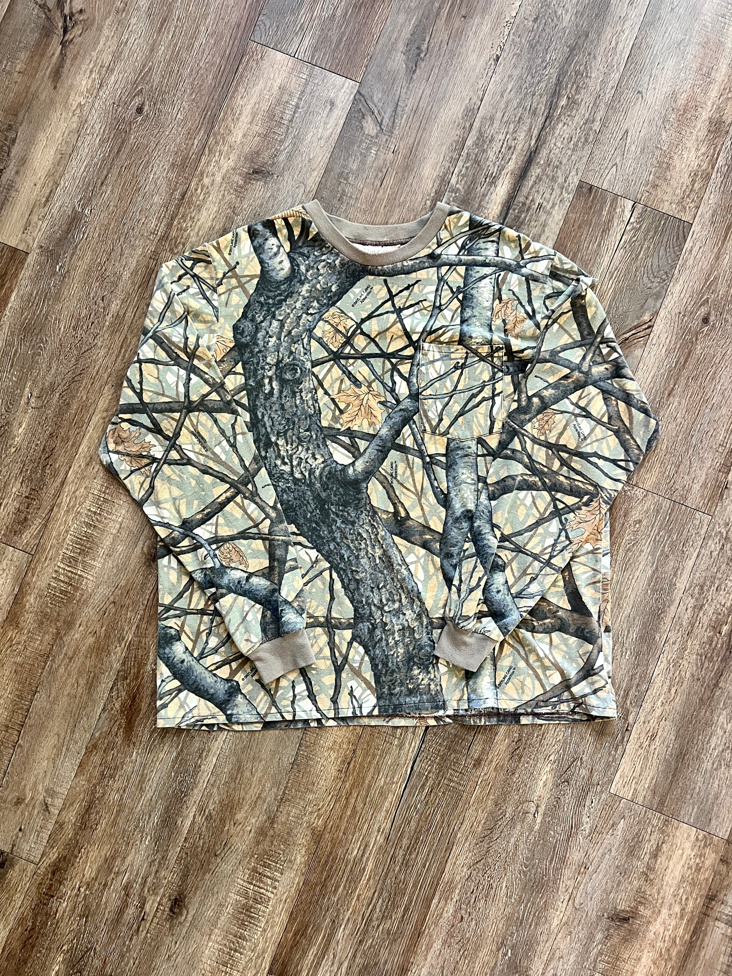 1380 - Clarkfield Outdoors Pocket Camo Long Sleeve - 2X