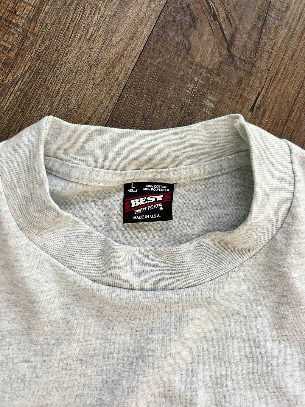 1383 - Grey FOL Best Cowboy Boots Back Hit Shirt - L