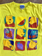 1332 - Lime Winnie the Pooh Fruits Shirt - L
