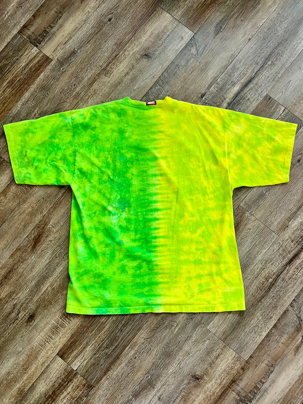 1334 - Lime Tie-Dye HULK Universal Orlando Shirt - XL