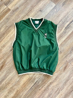 1346 - Green & White Embroidered Mickey Golf Vest - M