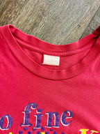 1348 - Red So Fine to Be K9 101 Dalmatians Shirt - 2XL