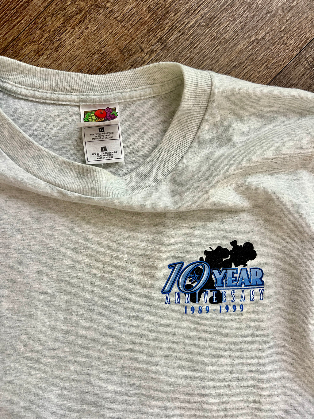 1357 - Grey 1999 MGM Studios 10 Year Anniversary Shirt - L
